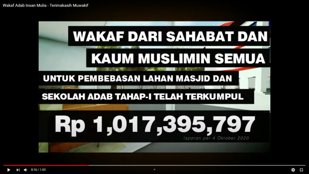 Alhamdulillah, Wakaf Terkumpul Mencapai 1 Milyar